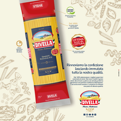 realizzazione packaging Divella